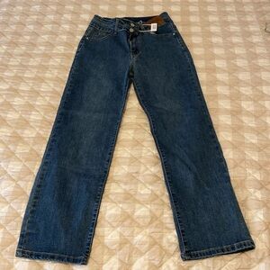 High Rise Straight Leg Jeans (Various Designs) Vintage Blue